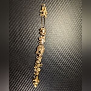 Gold Noah's Ark Charm Bracelet